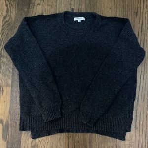 Madewell Gray Boxy Crew Neck Sweater Size S
